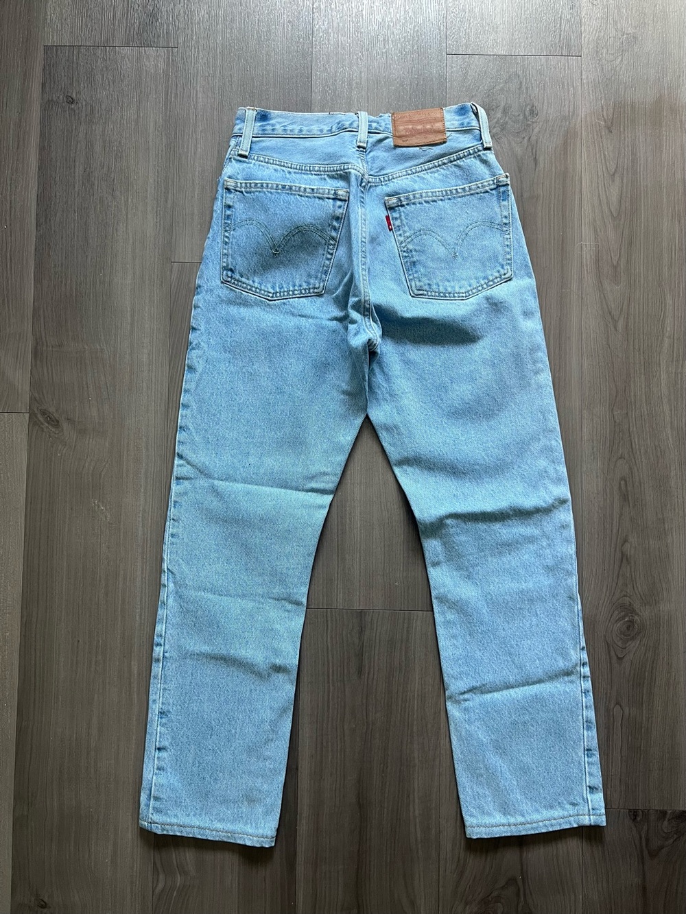 Light Blue Women’s Straight Fit Jeans - Picture 2 of 6